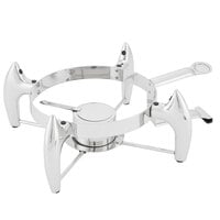 Walco WLWI6BC Idol 7 Qt. Round Stainless Steel Chafer Burner Stand