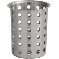 Tablecraft 34 Perforated Stainless Steel Flatware Cylinder