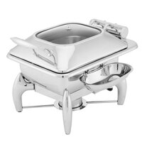 Walco WI35LGL Idol 4 Qt. Rectangle Stainless Steel Chafer Set