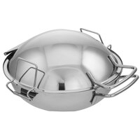 Walco WIC20 Idol 1.7 Qt. Stainless Steel Cataplana / Induction Chafer with Hinged Lid and Stand