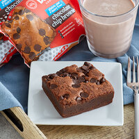 David's Cookies Gluten-Free Individually Wrapped 3.5 oz. Chocolate Chip Brownie Bars - 48/Case