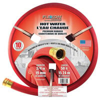 Flexon FAR3450 3/4 inch x 50' Red Contractor Grade Hot Water Commercial Hose