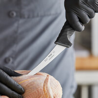 Schraf™ 5 inch Curved Semi-Stiff Boning Knife with TPRgrip Handle