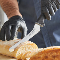 Schraf 7 inch Serrated Offset Bread Knife with TPRgrip Handle