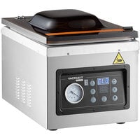 VacPak-It Ultima UVMC10 Programmable Chamber Vacuum Packing Machine with 10 1/4" Seal Bar, Oil Pump, and 10 Programmable Options - 120V, 1000W