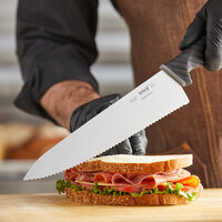 Schraf 10 inch Serrated Chef Knife with TPRgrip Handle
