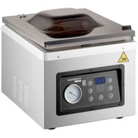 VacPak-It Ultima UVMC12 Programmable Chamber Vacuum Packing Machine with 12 inch Seal Bar, Oil Pump, and 10 Programmable Options - 120V, 950W