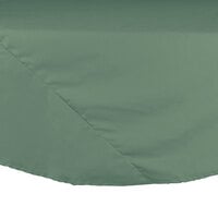 Intedge 72" Round Seafoam Green Hemmed 65/35 Poly/Cotton BlendCloth Table Cover