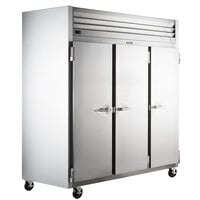 Traulsen G30010 77 inch G Series Solid Door Reach-In Refrigerator with Left / Right / Right Hinged Doors