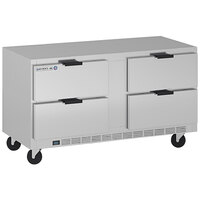 Beverage-Air UCFD60AHC-4-23 60" Low Profile Undercounter Freezer with 4 Drawers