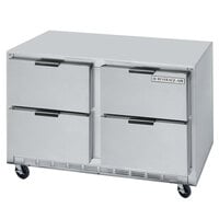 Beverage-Air UCRD48AHC-4-23 48 inch Low Profile Four Drawer Undercounter Refrigerator