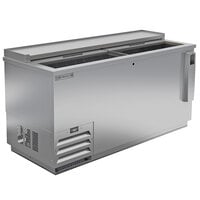 Beverage-Air DW64HC-S-02 64 inch Stainless Steel Deep Well Bottle Cooler with Stainless Steel Interior