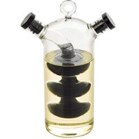 American Metalcraft OVJ1 10.5 oz. / 2 oz. Glass Oil and Vinegar Cruet