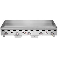 Vulcan 960RX-24C 60 inch Liquid Propane Chrome Top Commercial Griddle with Snap-Action Thermostatic Controls - 135,000 BTU