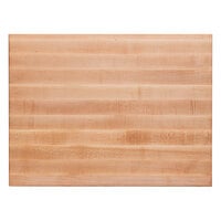 John Boos & Co. R2418 Platinum Commercial Series 24 inch x 18 inch x 1 3/4 inch Reversible Maple Wood Cutting Board with Hand Grips