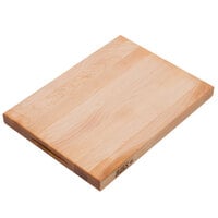 John Boos & Co. R2015 Platinum Commercial Series 20 inch x 15 inch x 1 3/4 inch Reversible Maple Wood Cutting Board with Hand Grips