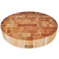 John Boos & Co. CCB183-R 18 inch x 3 inch Round Maple Wood Chopping Block