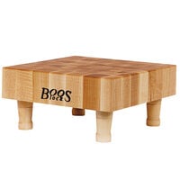 John Boos & Co. MCS1 12" x 12" x 3" Maple Wood Display Cutting Board / Riser
