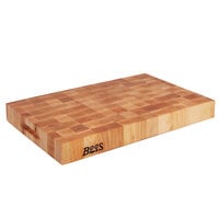 John Boos & Co. CCB2015-225 20 inch x 15 inch x 2 1/4 inch Maple Wood Chopping Block with Hand Grips