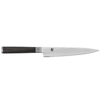 Shun DM0722 Classic 6" Forged Serrated Utility Knife with Pakkawood Handle