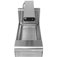 Frymaster 15MC + FWH-1 15 1/2 inch Stainless Steel Spreader Cabinet for D50G and SM50G Fryers with Food Warmer / Holding Station and Cafeteria Pan - 120V