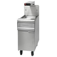 Frymaster 15MC + FWH-1 15 1/2 inch Stainless Steel Spreader Cabinet for D50G and SM50G Fryers with Food Warmer / Holding Station and Cafeteria Pan - 120V