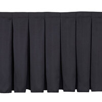 National Public Seating SB32-48 Black Box Stage Skirt for 32 inch Stage - 48 inch Long