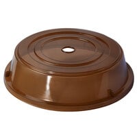 GET CO-101-A Round Amber Polypropylene Plate Cover for 10 5/8" to 11 7/16" Plates - 12/Case