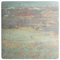 Lancaster Table & Seating Excalibur 24 inch x 24 inch Square Table Top with Textured Canyon Painted Metal Finish