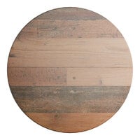 Lancaster Table & Seating Excalibur 24" Round Table Top with Textured Farmhouse Finish