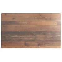 Lancaster Table & Seating Excalibur 28" x 48" Rectangular Table Top with Textured Farmhouse Finish