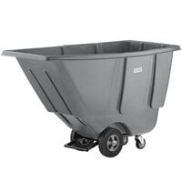 Lavex 0.5 Cubic Yard Gray Tilt Truck / Trash Cart (450 lb. Capacity)