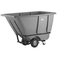 Lavex Industrial 0.5 Cubic Yard Gray Heavy-Duty Tilt Truck / Trash Cart (850 lb. Capacity)