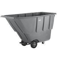 Lavex Industrial 1 Cubic Yard Gray Tilt Truck / Trash Cart (600 lb. Capacity)