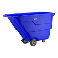Lavex 1 Cubic Yard Blue Tilt Truck / Trash Cart (600 lb. Capacity)