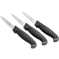 Schraf™ 3 inch Smooth Edge Paring Knife Set with TPRgrip Handle - 3/Pack