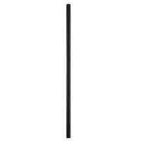 Aardvark 5 3/4" Black Unwrapped Paper Stirrer / Sip Straw - 7000/Case