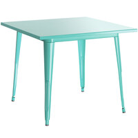 Lancaster Table & Seating Alloy Series 36 inch x 36 inch Seafoam Dining Height Outdoor Table