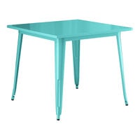 Lancaster Table & Seating Alloy Series 36" x 36" Aquamarine Standard Height Outdoor Table