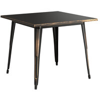 Lancaster Table & Seating Alloy Series 36" x 36" Distressed Copper Standard Height Outdoor Table