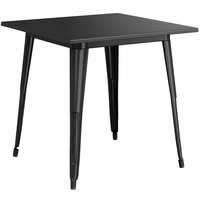 Lancaster Table & Seating Alloy Series 32 inch x 32 inch Black Standard Height Outdoor Table
