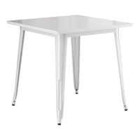 Lancaster Table & Seating Alloy Series 32" x 32" Pearl White Standard Height Outdoor Table
