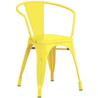 Lancaster Table & Seating Alloy Series Yellow Outdoor Arm Chair