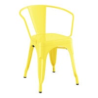 Lancaster Table & Seating Alloy Series Citrine Yellow Outdoor Arm Chair