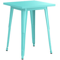 Lancaster Table & Seating Alloy Series 24 inch x 24 inch Seafoam Dining Height Outdoor Table