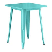 Lancaster Table & Seating Alloy Series 24" x 24" Seafoam Standard Height Outdoor Table