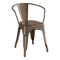 Lancaster Table & Seating Alloy Series Copper Outdoor Arm Chair