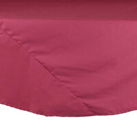 Intedge 72" Round Mauve Hemmed 65/35 Poly/Cotton BlendCloth Table Cover