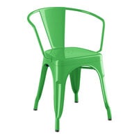 Lancaster Table & Seating Alloy Series Green Outdoor Arm Chair