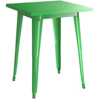 Lancaster Table & Seating Alloy Series 24 inch x 24 inch Green Dining Height Outdoor Table